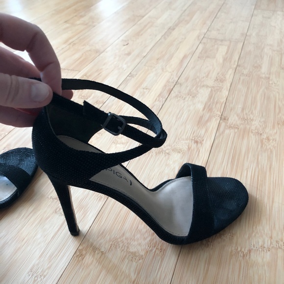 Via Spiga Black Dot Suede Sandals - Size 37.5 (7.5) - Picture 5 of 7